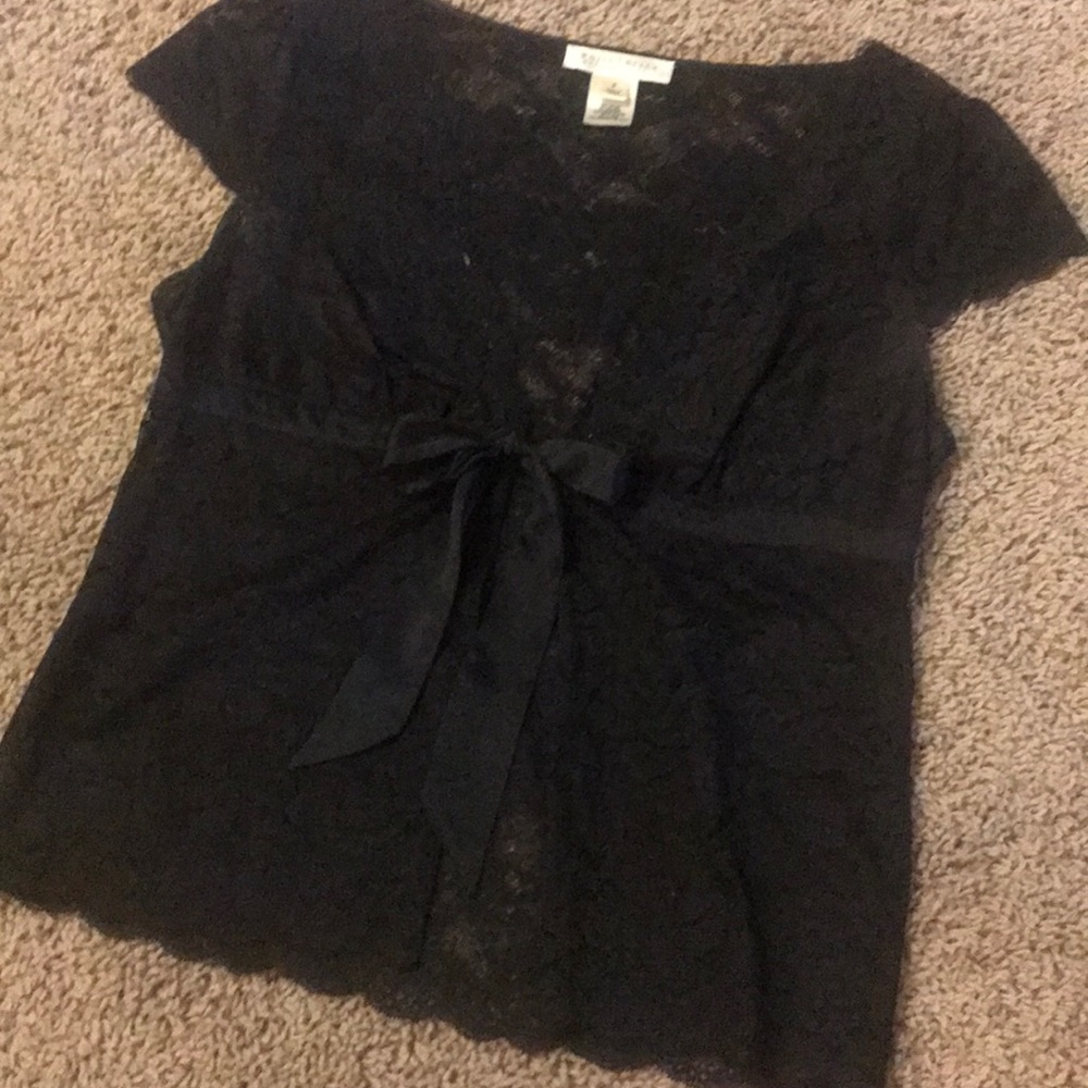 Black lace top